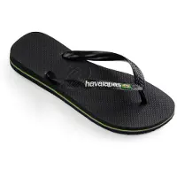 Havaianas Brasil Logo Flip Flops Noir EU 37-38