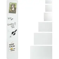 Relaxdays Glas-Magnetboard (Tableau d'affichage, Tableau magnétique, 80 x 15 cm)