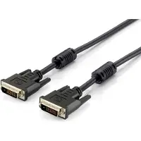 Equip Dvi — Dvi (1.80 m), Câble vidéo, Noir
