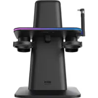 KIWI DESIGN Qc03 Rgb Charging Station pour Meta Quest 3/Quest 2/Quest Pro Noir