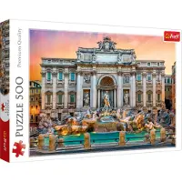 Trefl Rome Mystérieuse : Puzzle Fontaine de Trevi 500 Pièces