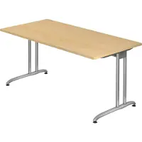 Hjh OFFICE PRO BS16 Schreibtisch ahorn rechteckig