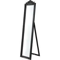 En.casa Miroir sur pied 'Arezzo' 160x40 cm rectangulaire basculant noir