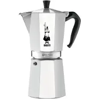 Bialetti Moka Express Coffee Maker Italian 12 Cups Argenté