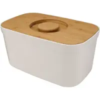 Joseph Joseph Bo te de pain avec planche d couper en bambou amovible blanc