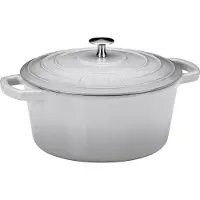 kela Cocotte 24 cm ronde 3,8 litres gris beige Calido Guseisen 12606