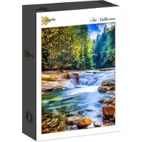 Grafika Puzzle paysage Beautiful Waterfall in the Forest - 2000 pièces