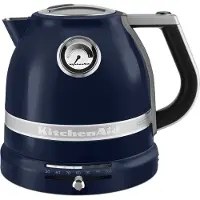 KitchenAid 5KEK1522EIB bouilloire 1,5 L 2400 W Noir, Bleu, Acier inoxydable