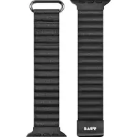 Laut Novi Bracelet Cuir pour Apple Watch 42mm / 44mm / 45mm / 49mm - Minuit - LAWLNLBK