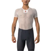 Castelli Core Mesh 3 Short Sleeve Base Layer Blanc S-M Homme