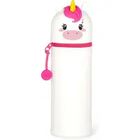 Legami Trousse en Silicone Souple 2-en-1 - Kawaii, Unicorn
