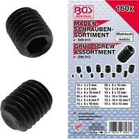 Bgs 14135 Assortiment de vis sans tête, 160 pcs.