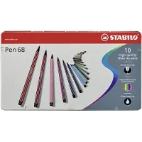 Stabilo Marqueurs Magiques - Pen 68 Arty - 10 pces - Multicolore - - UneTaille - Marqueur