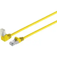 Shiverpeaks S/CONN maximum connectivity Câble réseau patch, cat 6, S/FTP, PIMF, angle droit, jaune, 0,25m (08-64002)