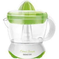 Sencor SCJ 1051GR machine à jus de fruit Blanc, Centrifugeuse, Blanc, Vert