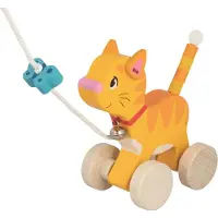 Goki Jouet à tirer, +1 an, Chaton joyeux,