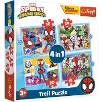 Trefl Casse-tête - 4en1 (12 15 20 24) - Ekipa Spidaya 34611