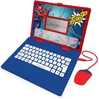 Lexibook Spider-Man Lerncomputer - zweisprachiges pädagogisches Laptop - 124 Aktivitäten Französisch/Netherlä