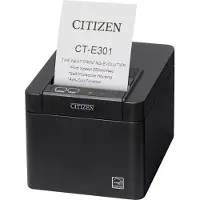 Citizen CT-E301 - Imprimante de reçus - deux couleurs (monochrome) - thermique directe - Rouleau (7,95 cm), rouleau (5,75 cm) - 203 ppp - jusqu'à 250 mm/sec - USB 2.0 - cutter - noir (CTE301XXEBX)
