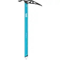 Petzl - Piolet léger de randonnée glaciaire - Glacier Light Blue - Taille 50 cm - Bleu