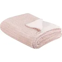 Beliani Couverture BJAS 150 x 200 cm Rose pastel