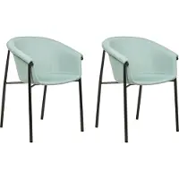 Beliani Ensemble de 2 chaises de salle à manger Mint Ames Lumarko !