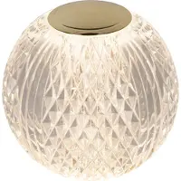 Lucide Lampe de table dorée Cintra rechargeable Ø 11cm - 2700K