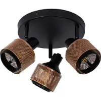 Lucide RAFA - Spot de plafond (lampe de plafond) - Ø 35 cm - 3xE14 - Noir