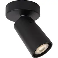 Lucide XYRUS - Spot de plafond (lampe de plafond) - Ø 9 cm - LED à intensité variable vers le chaud - GU10 - 1x5 W 2200 K/3000 K - Noir