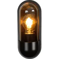 Lucide Capsule Outdoor Applique Black