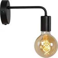 Lucide Lampe murale noire Scott Conception