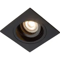 Lucide Projecteur carré encastré Embed Noir