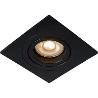 Lucide Luminaire suspendu carré encastré noir mobile 1xGU10 50W TUBE