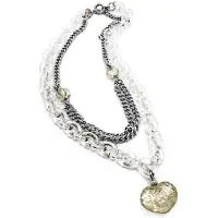 Folli Follie 4n0t096 Cm Necklace Argenté Femme