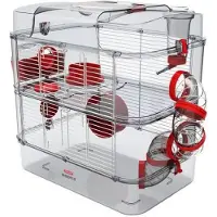 Zolux Cage hamster Rody 3 DUO rouge 41x27x40,5cm Zolux