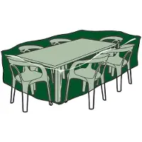 EDM 240g/m2 Table And Chairs Cover 325x205x90 Cm Vert