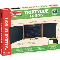 Jeujura Planche multifonctionnelle en bois à trois feuilles avec accessoires - 156 x 43 cm