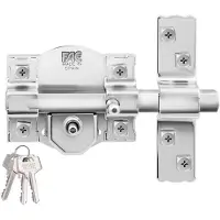 A Forged Tool Serrure Nickel 300-r/80 Sécurité Robuste Et Finition Nickel Durable -