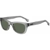 BOSS Lunettes de soleil en acétate gris avec logo en relief