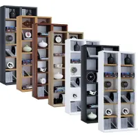 VCM Bois CD DVD Stand Étagère Rangement Étagère sur pied Milano Bois CD DVD Stand Étagère Rangement Étagère sur pied Milano