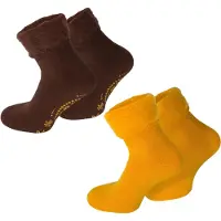 Normani Chaussettes 'Dream' marron / jaune