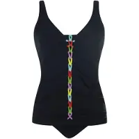 Sunflair Tankini bleu clair / pomme / violet / noir