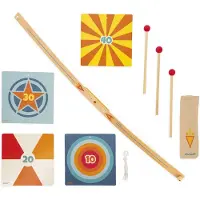 Janod - Set de jouets de tir à l'arc en bois - bois- dès 5 ans