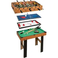 Colorbaby Cb Games Table 4 Multigames Table Vert,Bleu 87 x 43 x 73 cm