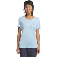 Jack Wolfskin Peak Graphic Short Sleeve T-shirt Bleu XS Femme