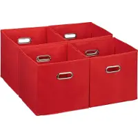 Relaxdays 4x boîte de rangement (30 cm)