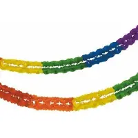 Papstar Grande guirlande "Arc-en-ciel", 160 mm, en papier ignifugé, diamètre : 160 mm, longueur : 10 (1 pcs)
