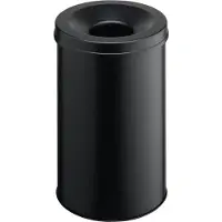 Durable Corbeille à papier SAFE auto-extinguible, 60 litres, Ø 375 x H 695 mm, noir