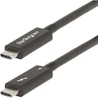 StarTech.com .com Thunderbolt 4 Cable A40G2MB-TB4 2m 40Gbps Black for Computer