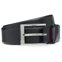 HUGO pour homme. 50541175 Ceinture Volpiana noire (120 cm), Casuel, Cuir